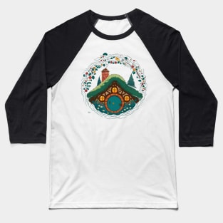 A Halfling Home by Christmas II - Round Doors - Fantasy Baseball T-Shirt